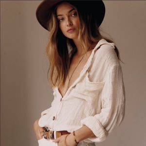 Euc Jen’s Pirate Booty Mahzar button-down plaid Top XSs